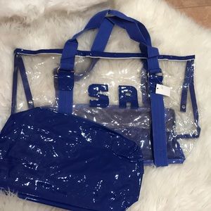 Clear tote bag set